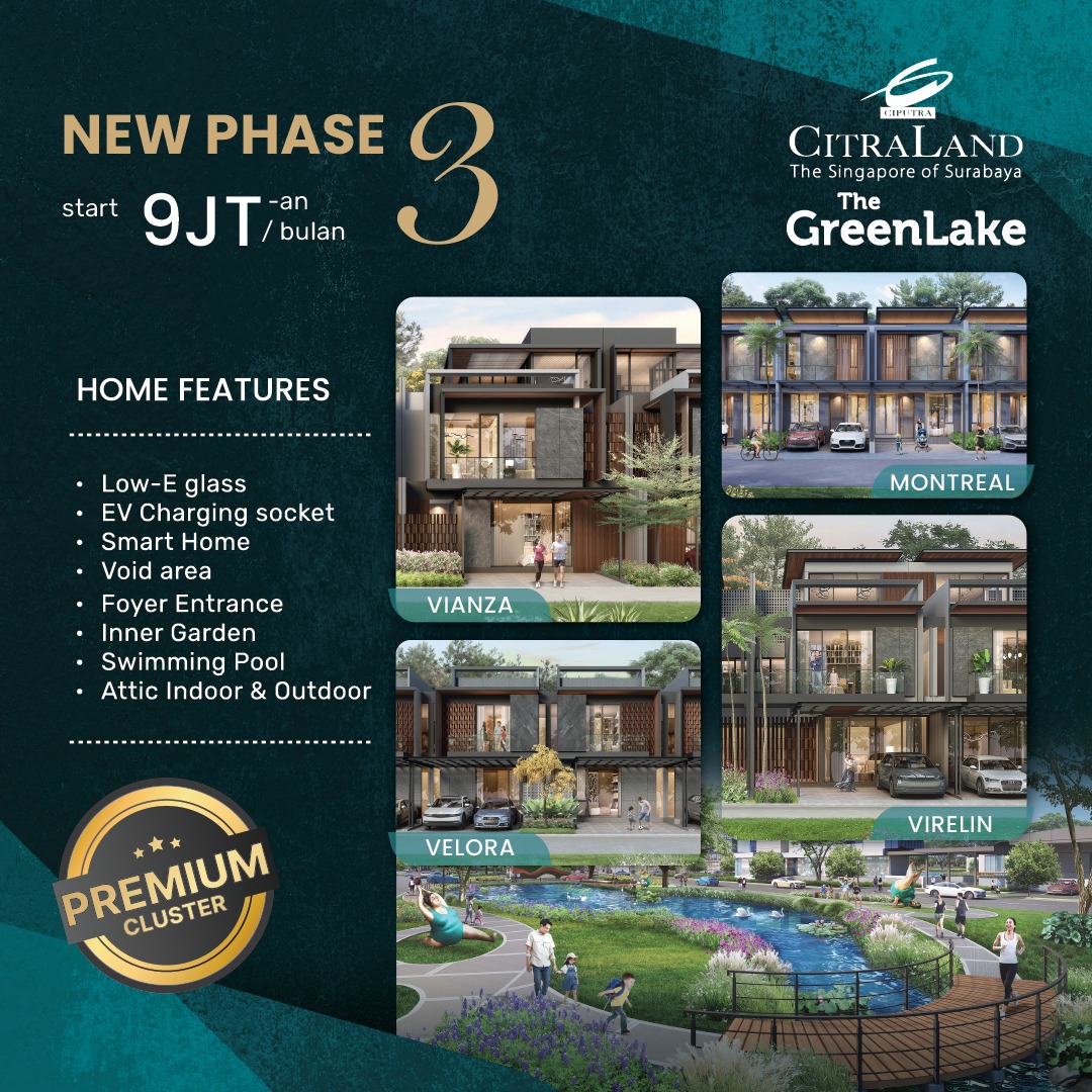 Promo Perumahan The GreenLake Surabaya Promo Perumahan The GreenLake Surabaya