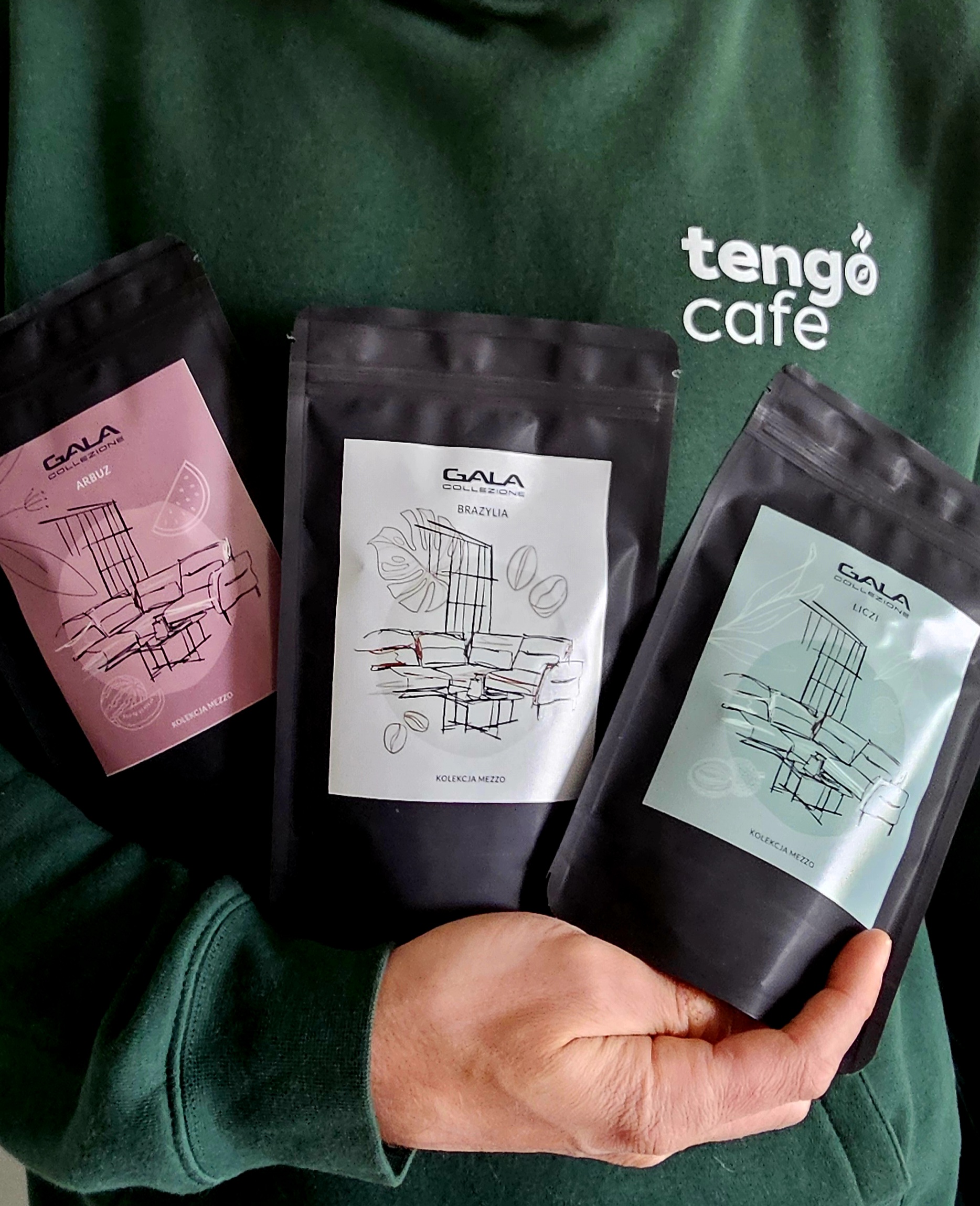 Realizacja Tengo Cafe — kawa z dedykowaną etykietą 3