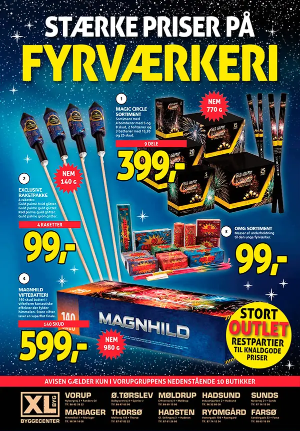 XL Byg Vorup Fyrværkerikatalog 2024 2025