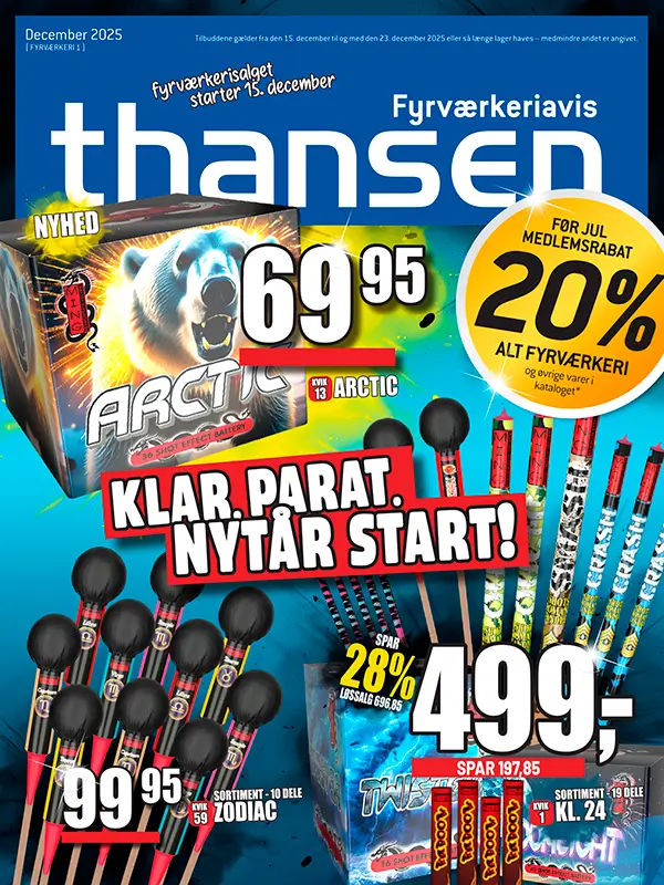 Thansen fyrv&aelig;rkerikatalog f&oslash;r jul 2025 2026