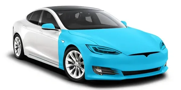 pink front of the car