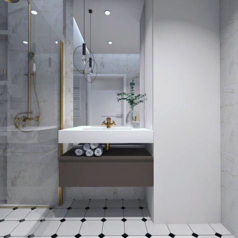 Nowoczesne projekty łazienek Kraków Wizualizacja i projektowanie lazienek Kraków