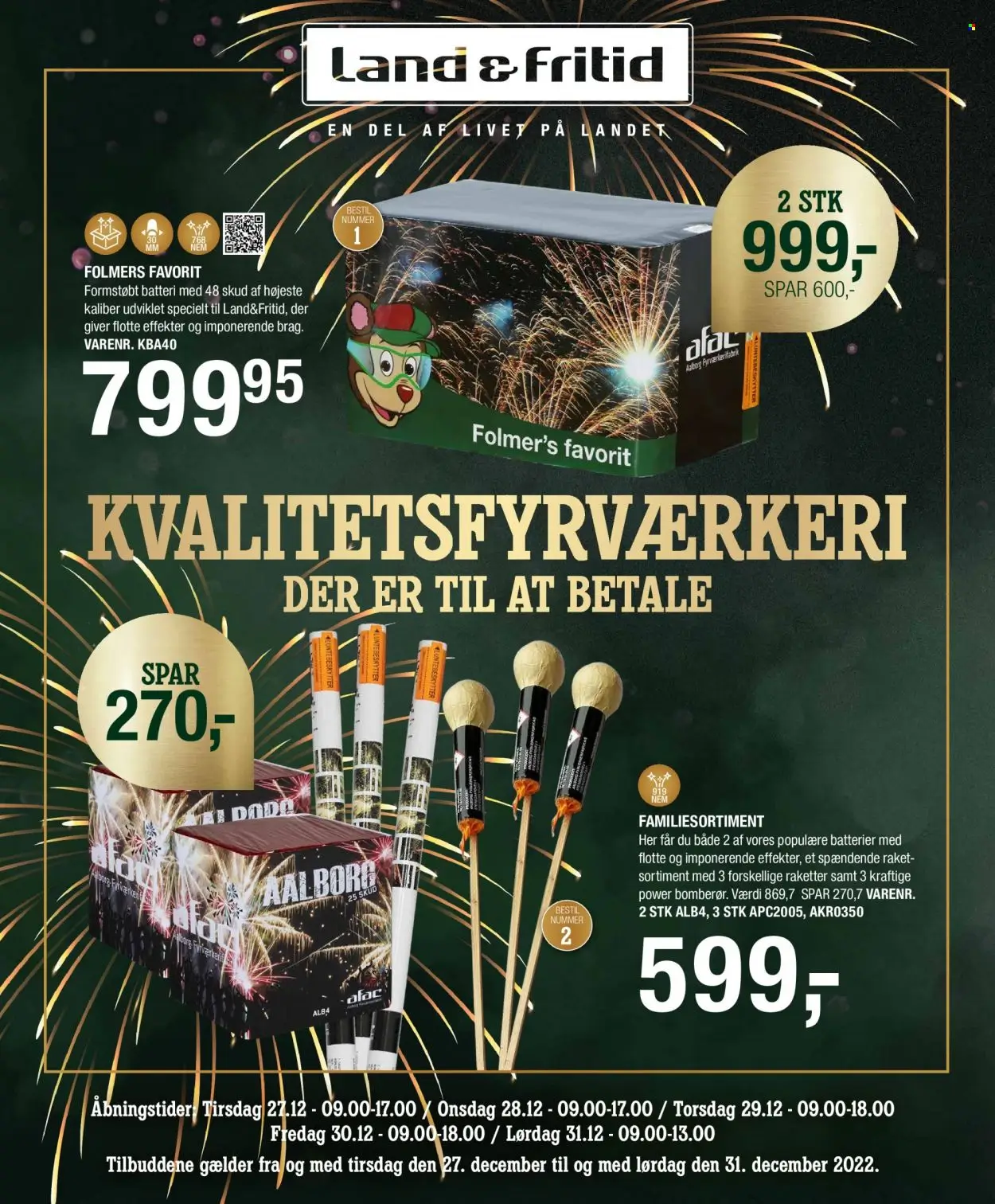 land & fritid fyrv&aelig;rkerikatalog 2022