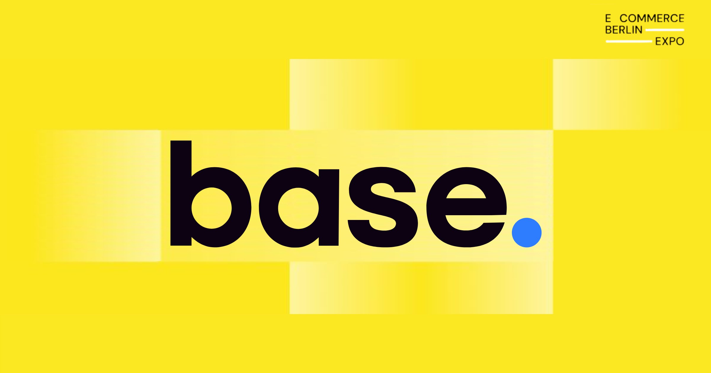 Base Logo in Kombination mit dem DMEXCO Banner