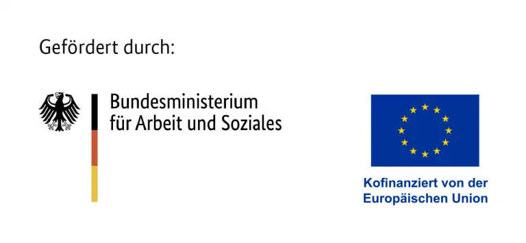 Funder logo of Bundesministerium f&uuml;r Arbeit und Soziales and European Union
