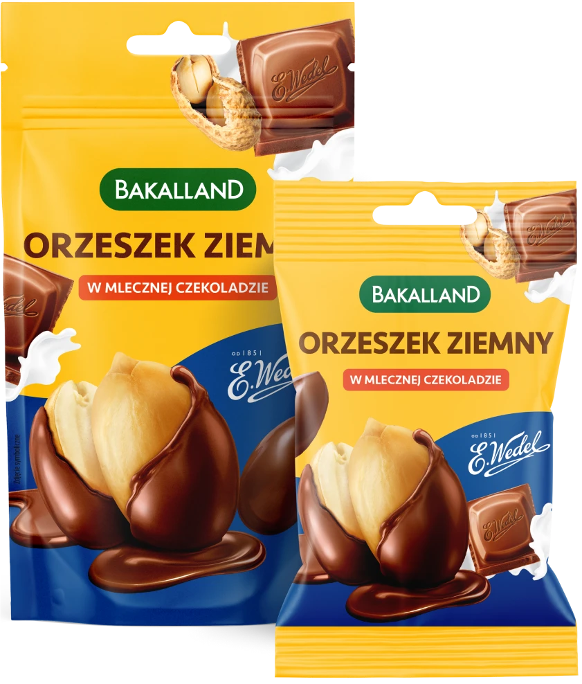 Bakalland - orzeszek ziemny w mlecznej czekoladzie