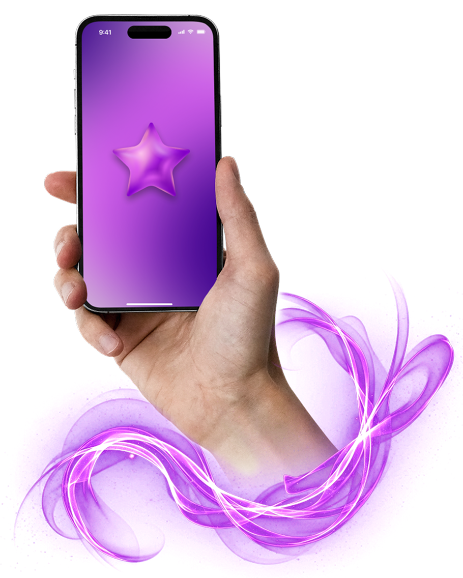 Smartphone mit ge&ouml;ffneter H&ouml;rbuch-App neben sieben H&ouml;rbuchcovern verschiedener Titel und Autoren