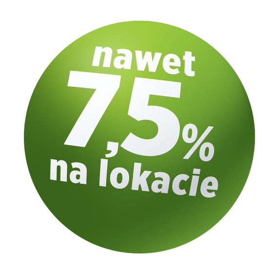 nawet 6,5 procent na lokacie