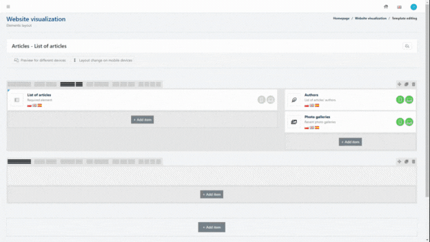 easy to use CMS panel 4community.online