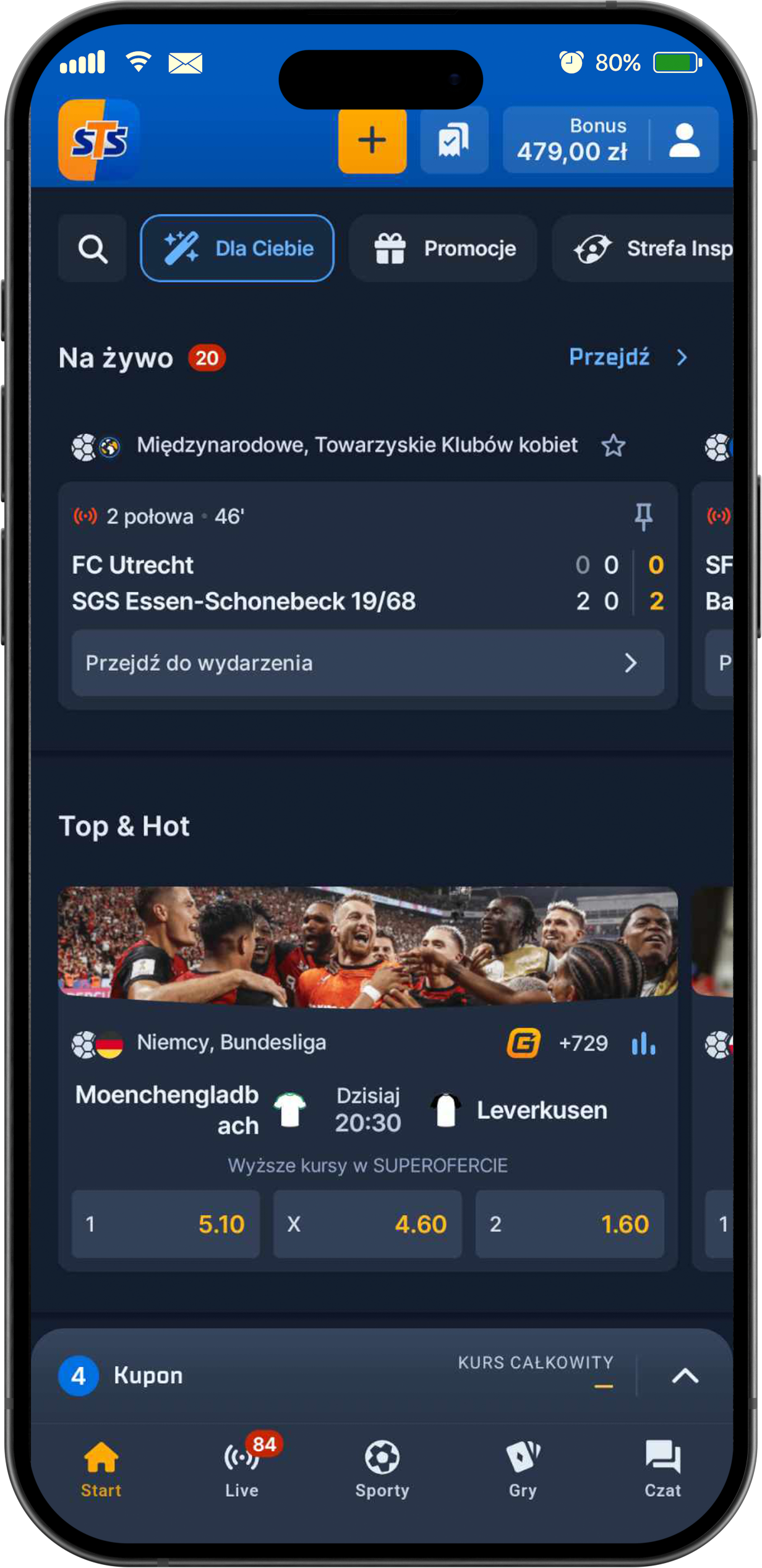 telefon alikacja sts