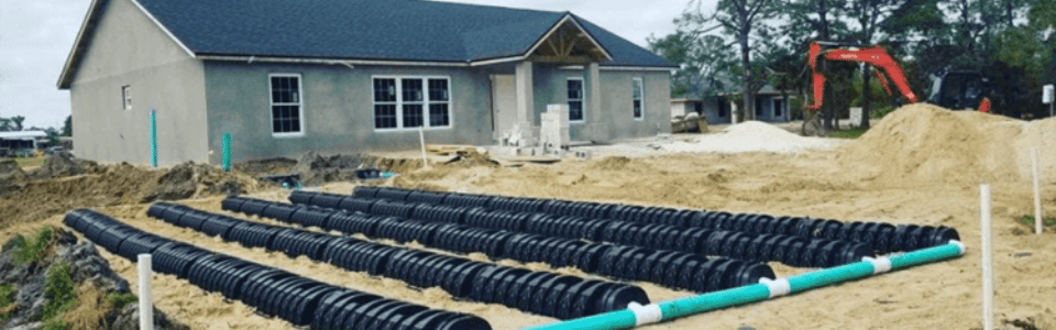 Septic Specialists installing a new drain field in Duval County, Florida Septic Specialists installing a new drain field in Duval County, Florida
