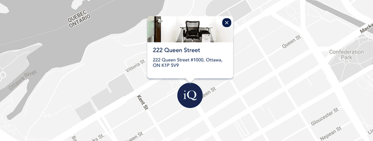 A map for 222 Queen Street