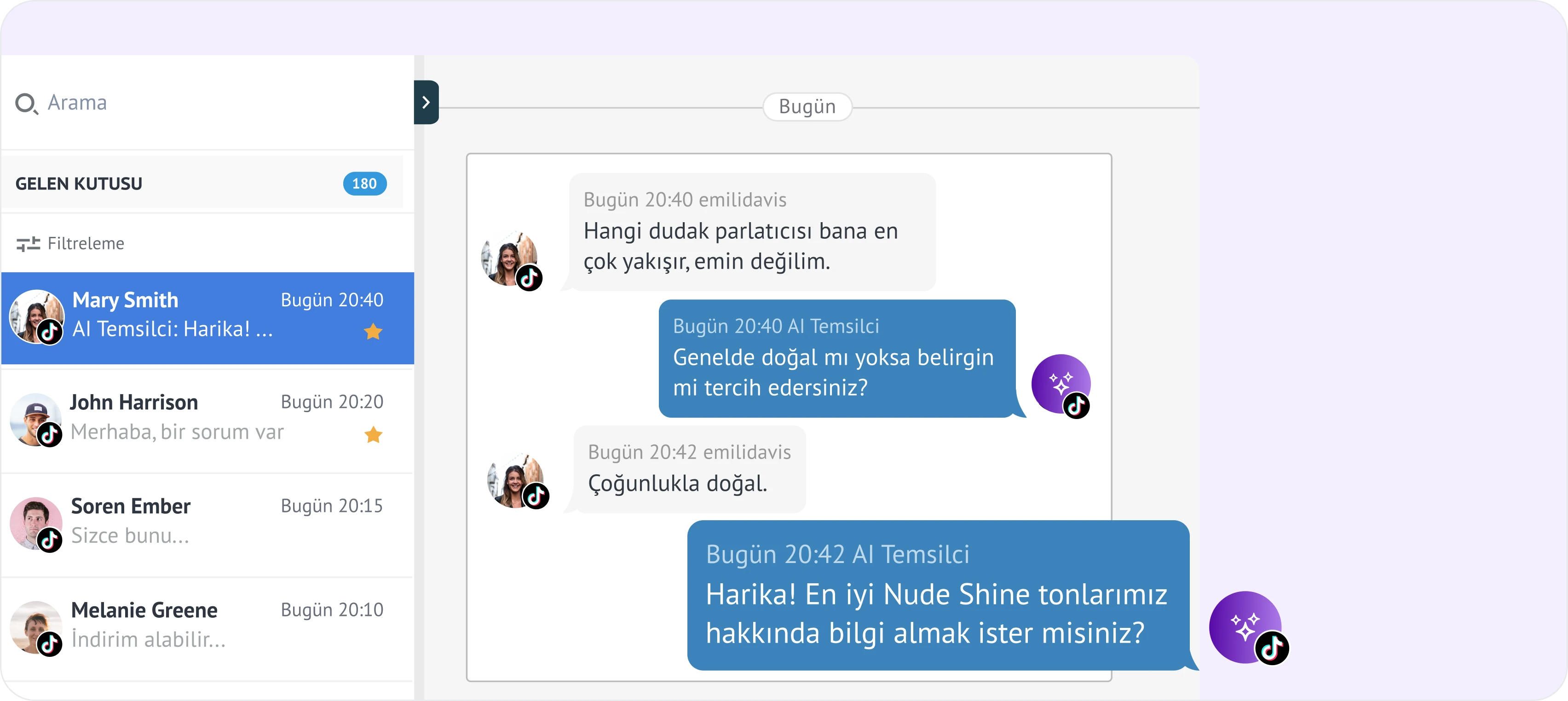 Müşterileri besleyin