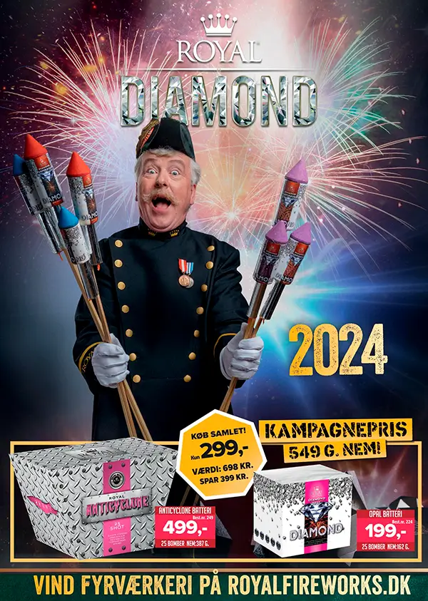 royal fireworks diamond fyrværkerikatalog 2024 2025