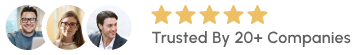 An image of star ratings from trusted companies