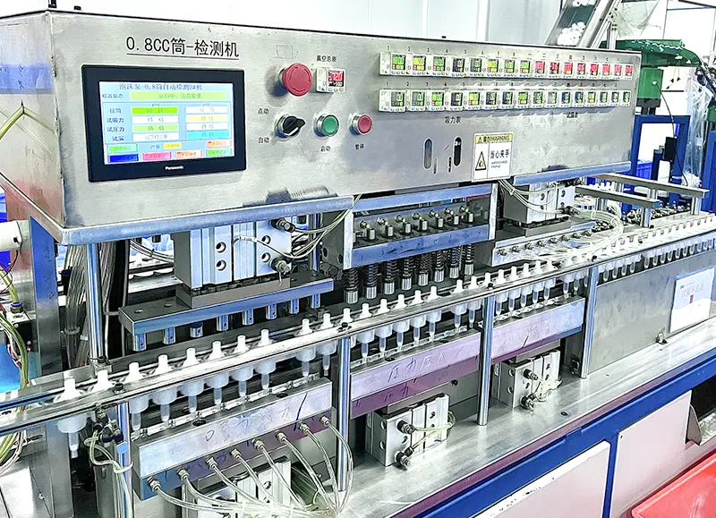 Automated foam pump engine testing machine