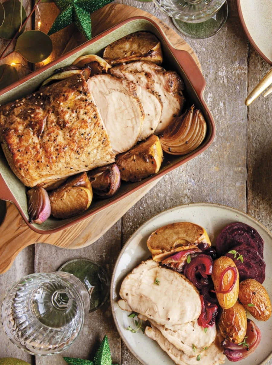 Schab w naczyniu żaroodpornym