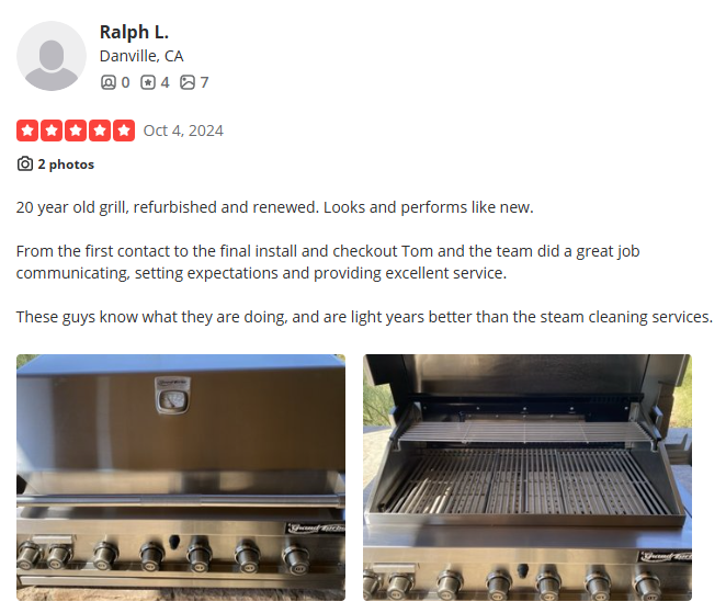 Ralph L Review - Phoenix Grill Cleaning