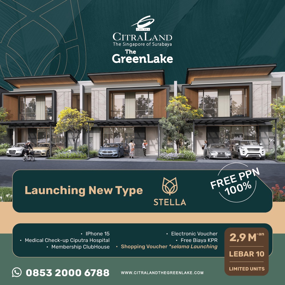 Promo Perumahan The GreenLake Surabaya Promo Perumahan The GreenLake Surabaya
