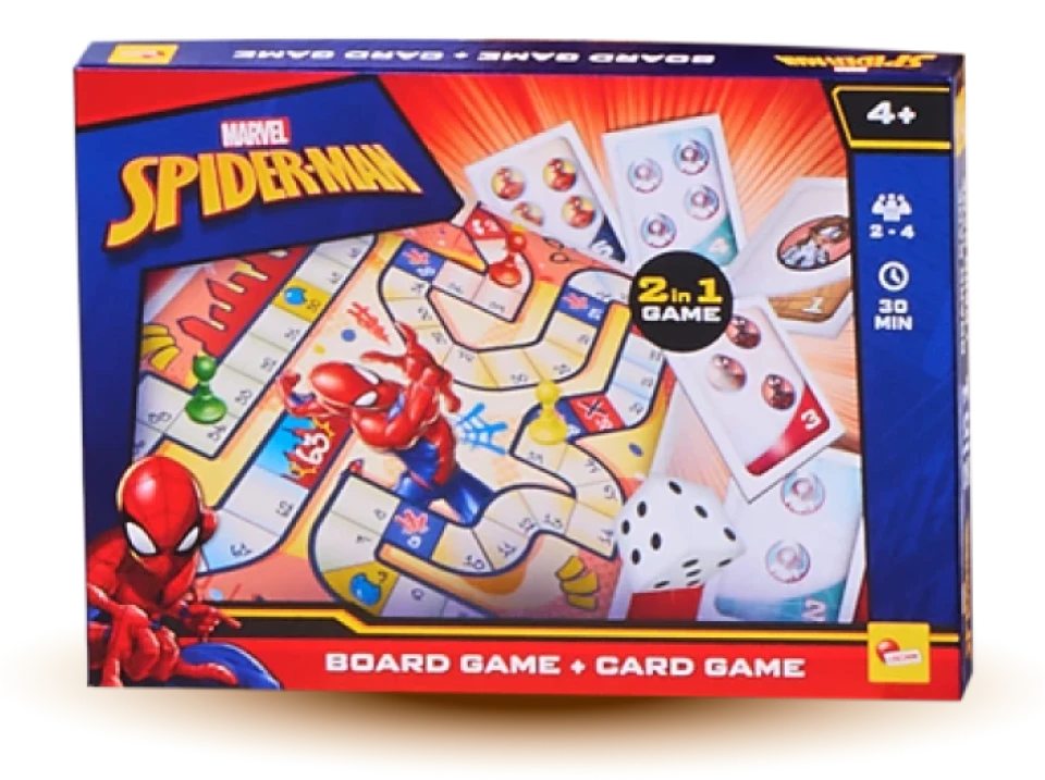 Pudełko z grą planszową Spiderman