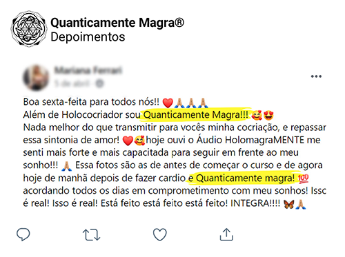 depoimento sobre curso da elainne ourives