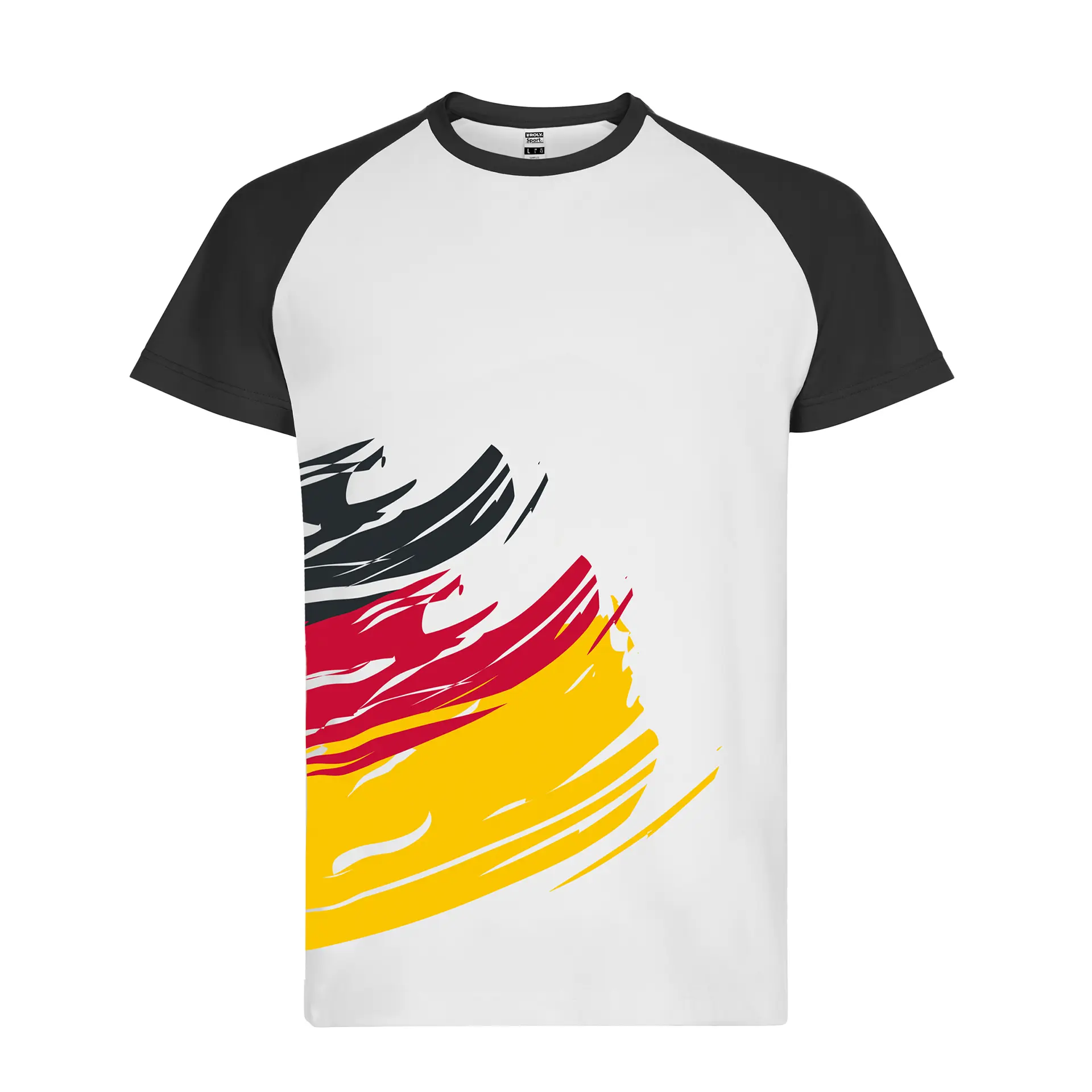 Funktionelles WM-T-Shirt Deutschland-Design mit Logo-Veredelung