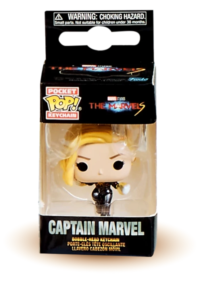 Breloczek figurka Captain Marvel firmy Funko POP w pudełku