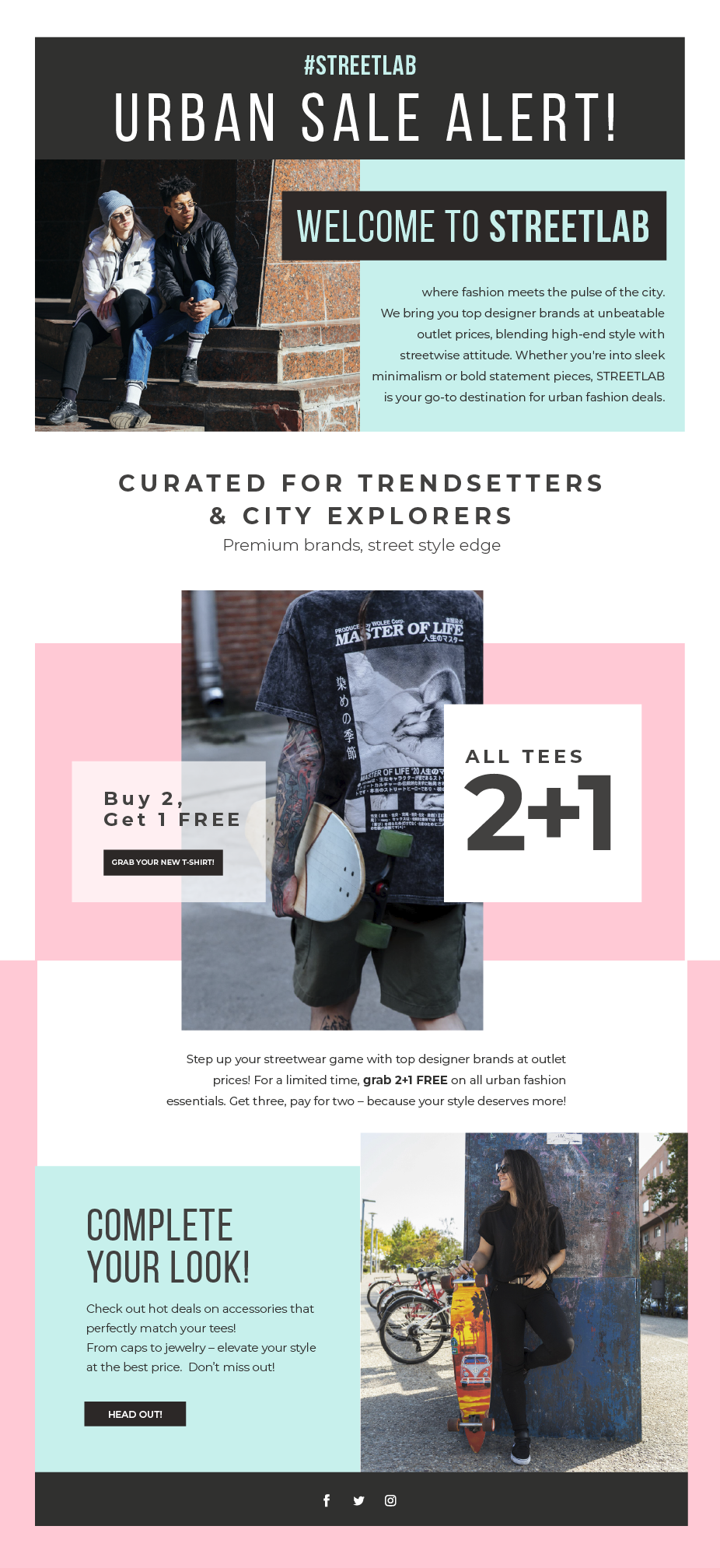 Newsletter Urban Sale