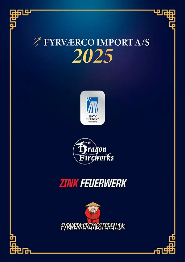 Dragon Fireworks Fyrv&aelig;rkerikatalog 2025 2026