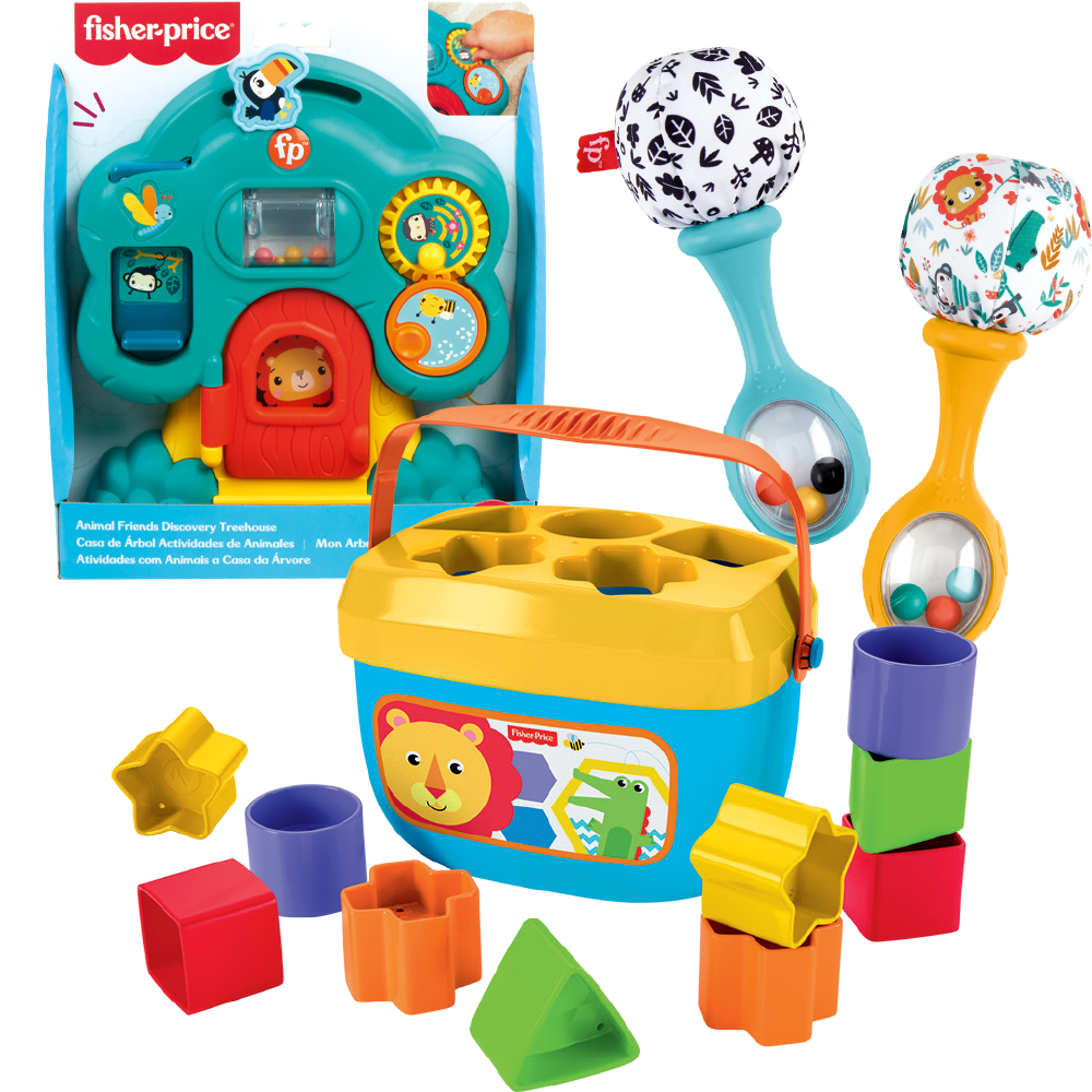 Zabawki dla niemowląt Zabawki dla niemowląt - klocki, grzechotka, interkatywne drzewko