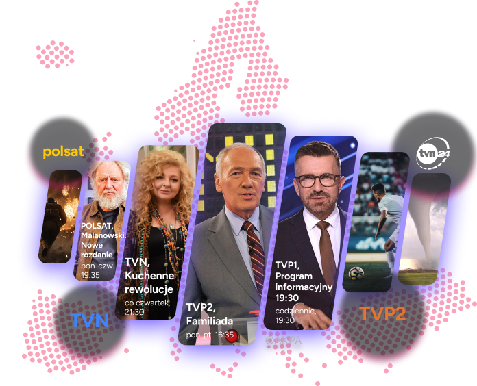 Programy dostępne w Pilot WP: Familiada, Kuchenne Rewolucje, Wiadomości TVP1 i inne