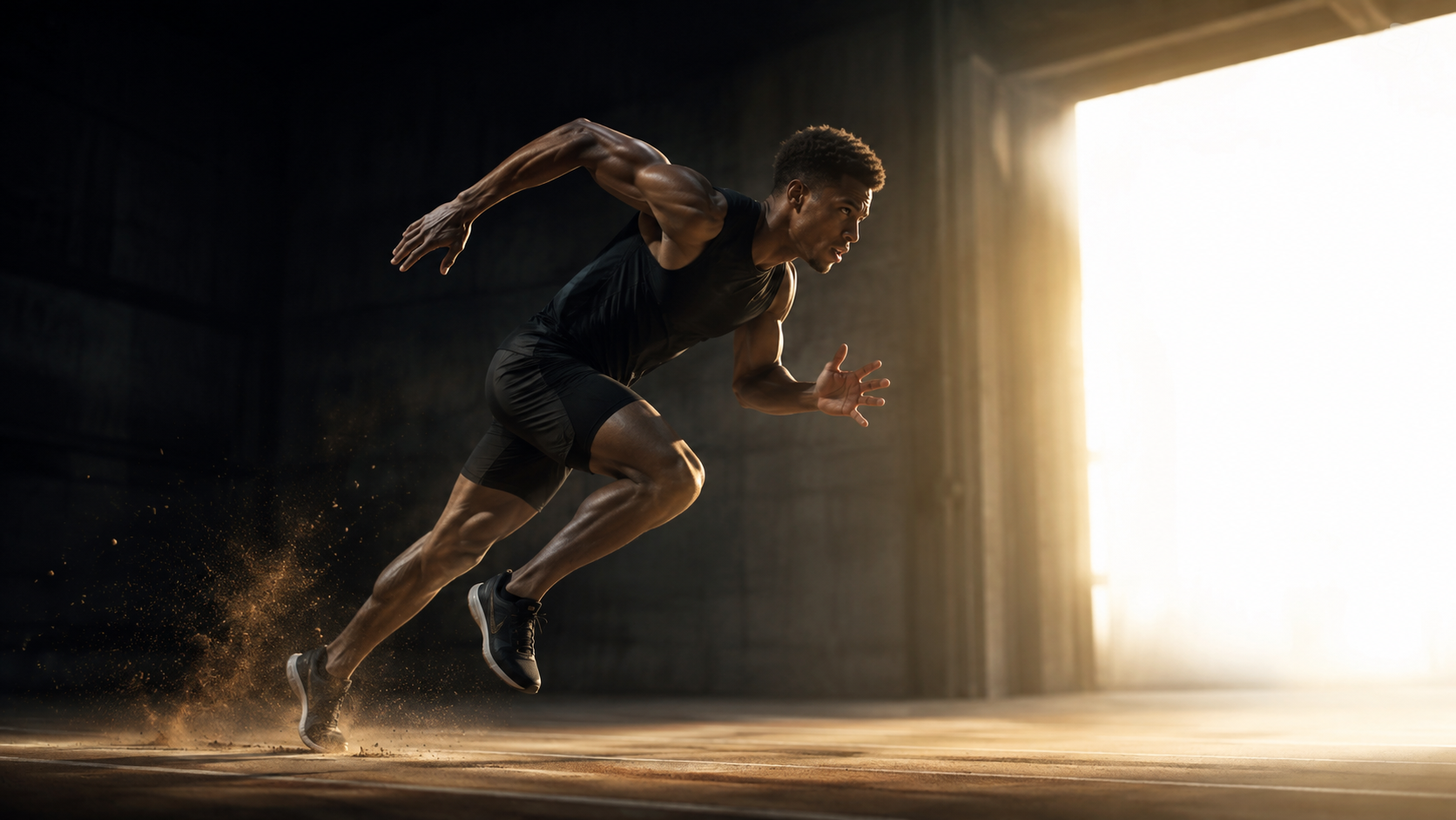 Athlet in Bewegung – Performance-Analyse
