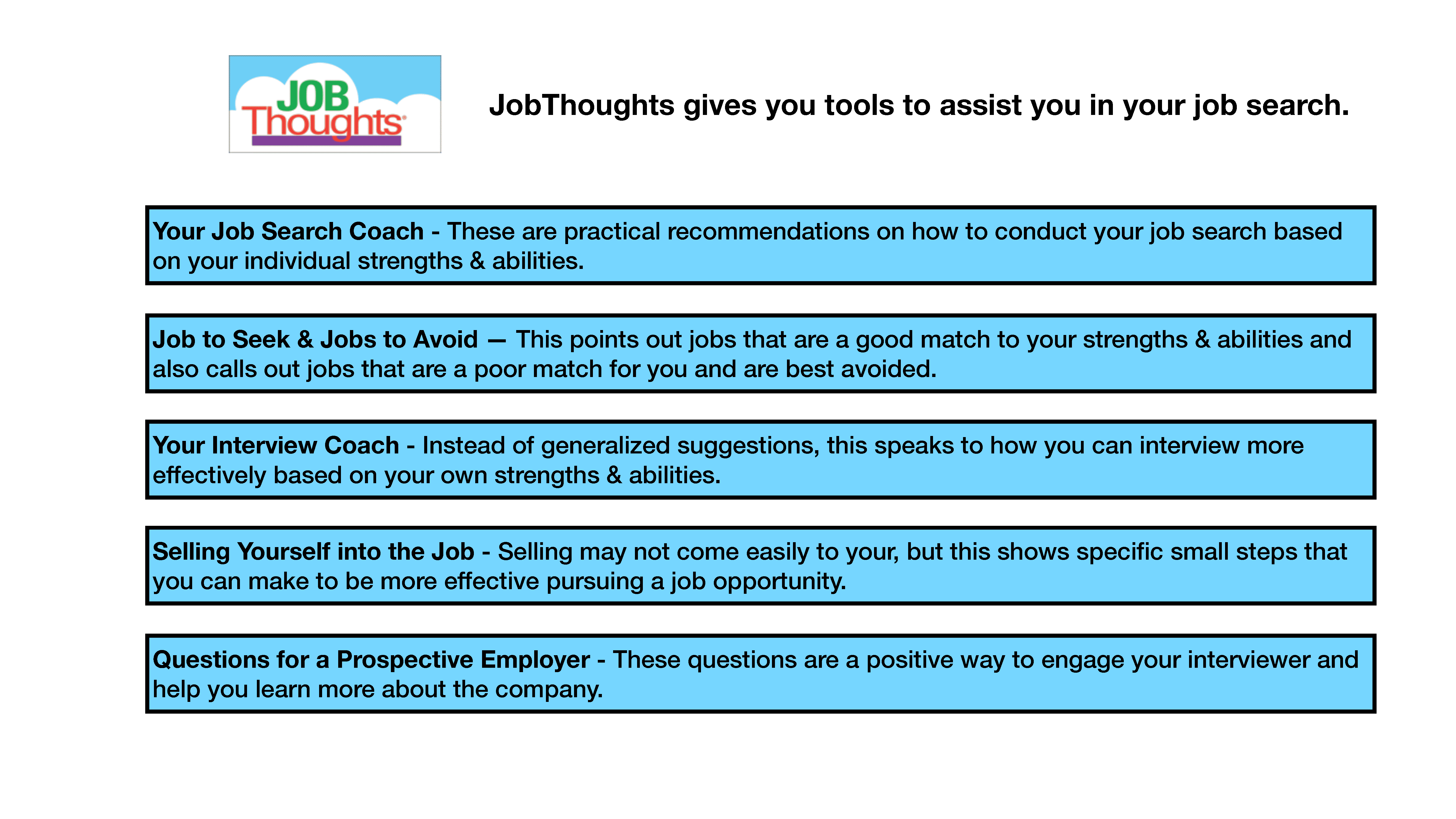 JobThoughts Additional Items