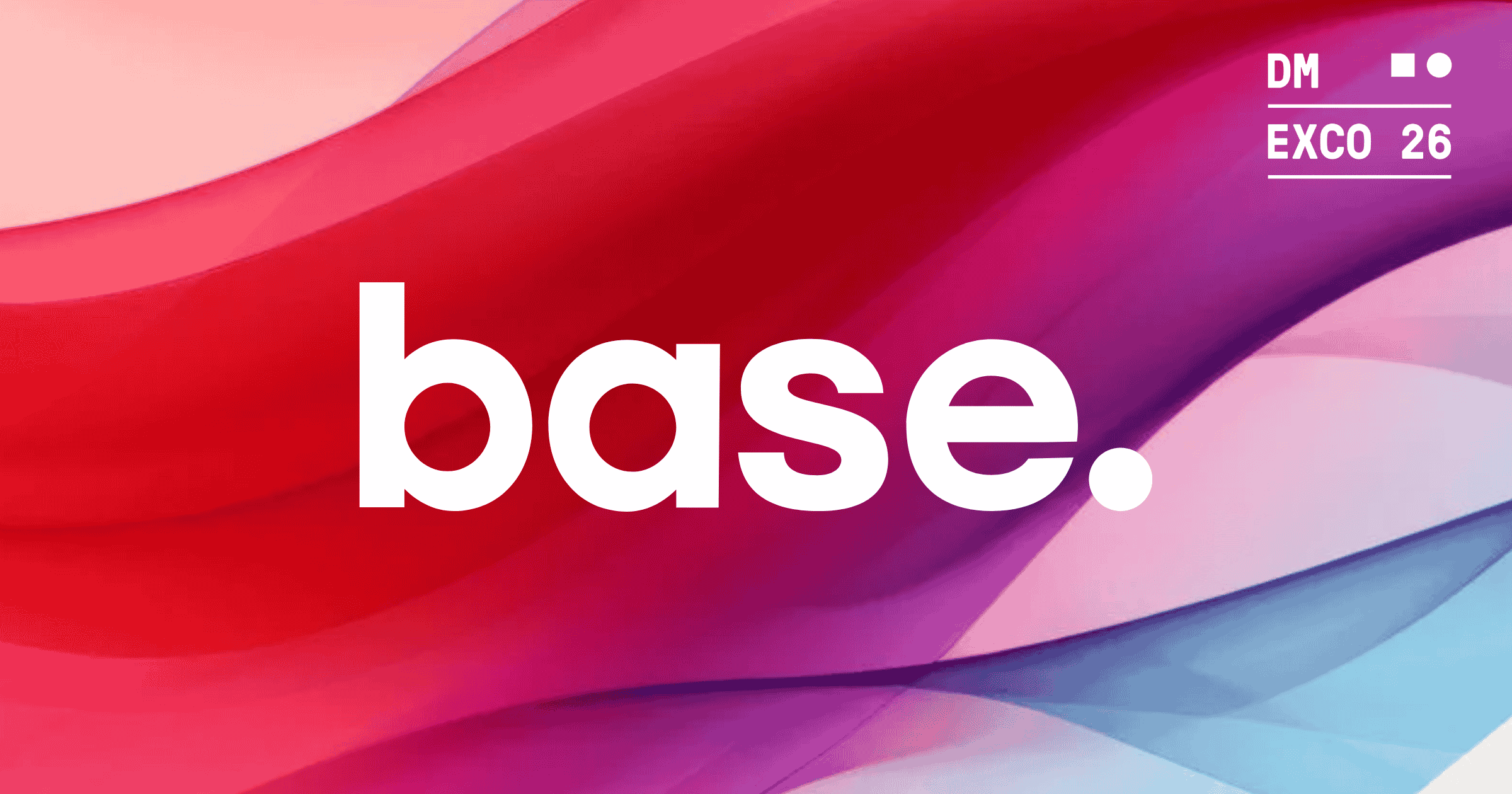 Base Logo in Kombination mit dem DMEXCO Banner