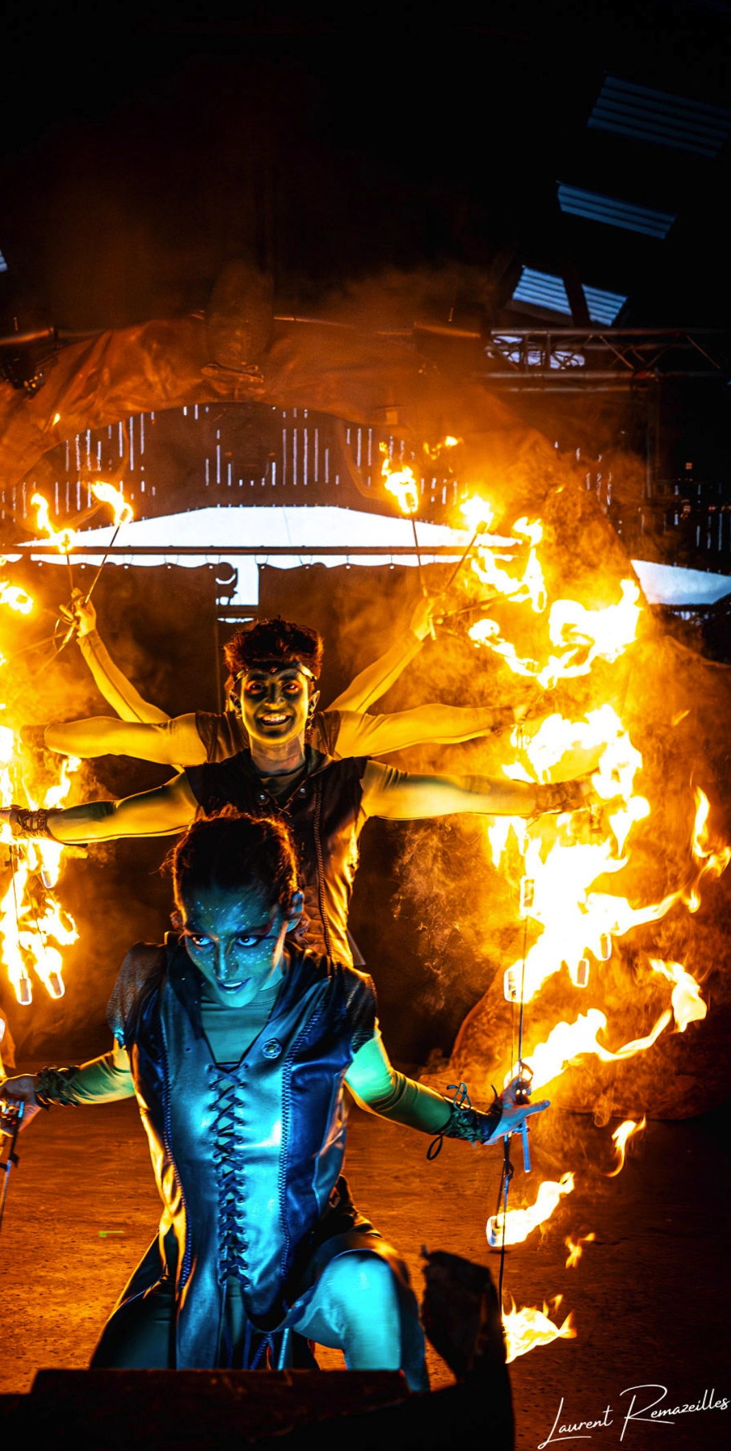 malabaristas de fuego