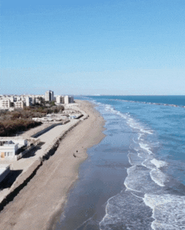 3 slide gif video highlighting Uruguay, including a capybara, a cityscape, and the city next to the beach.