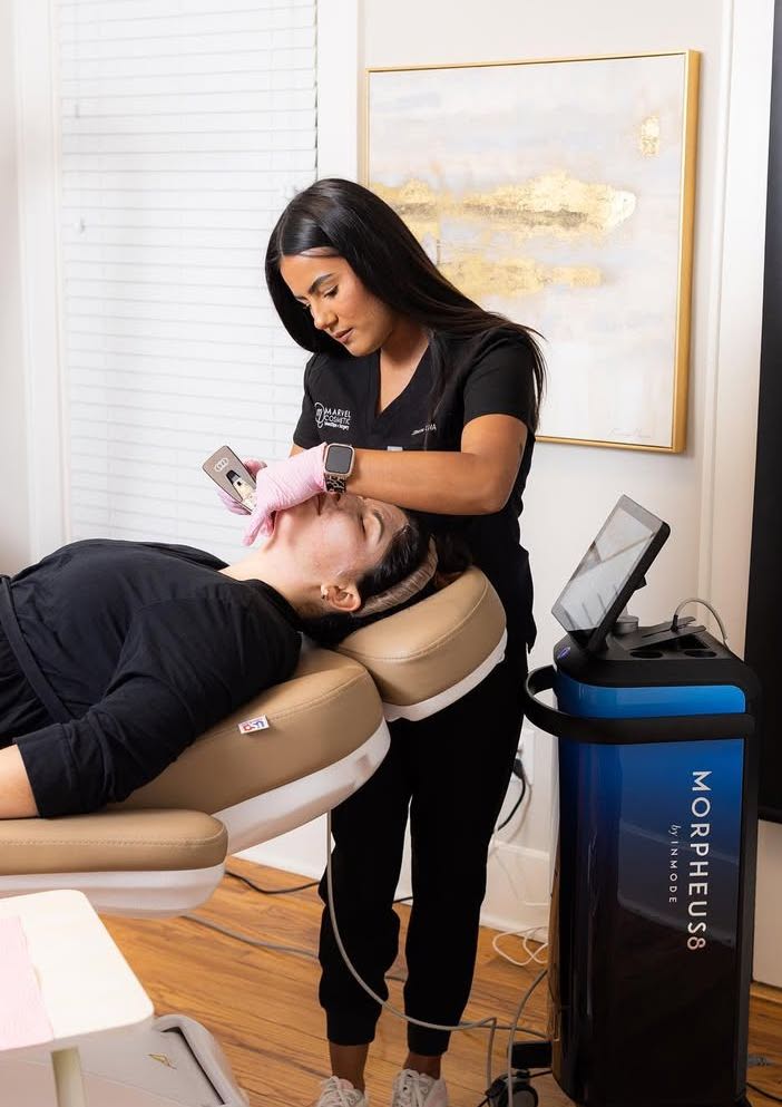 Morpheus8 patient at Marvel Cosmetic Medspa