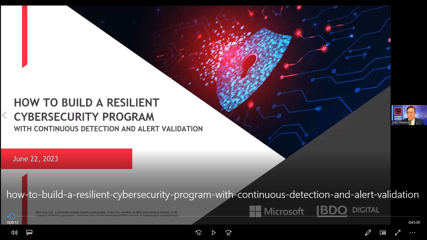 How to Build a Resilient Cybersecurity Program with Continuous ...