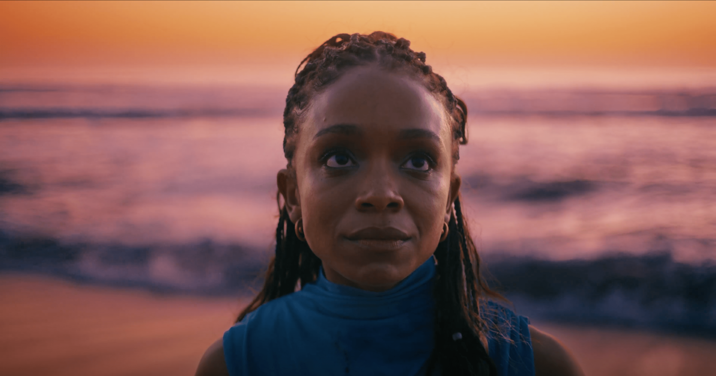 Rachel Hilson as Jawny and Jacob Romero as Jamal in the film &ldquo;WATER ANGEL&rdquo;