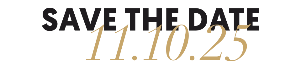 Schriftzug: Save the Date 11.10.2025