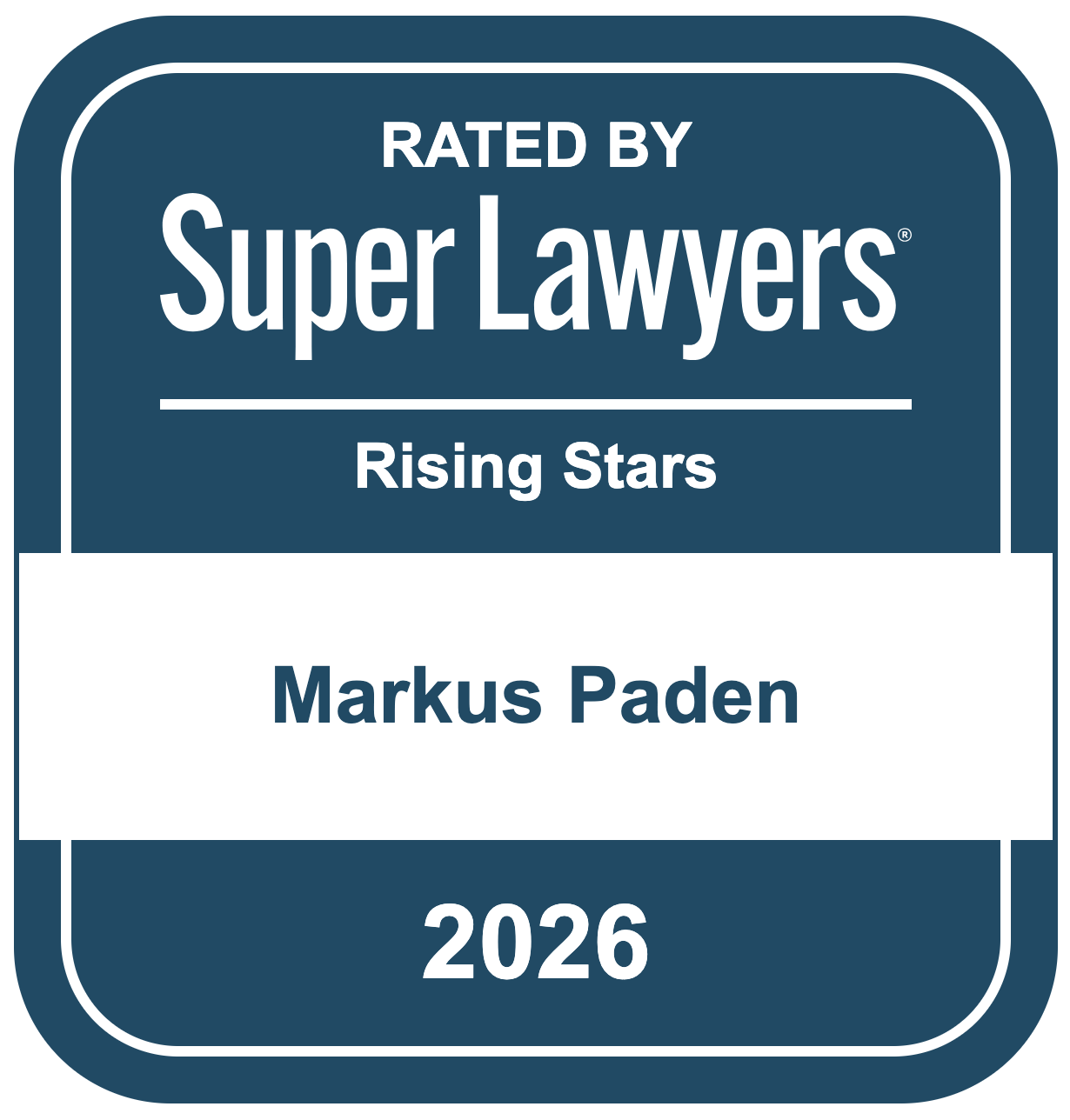 Rated by Super Lawyers 2026