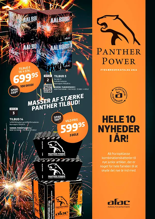 AFAC Panther Fyrværkerikatalog 2022