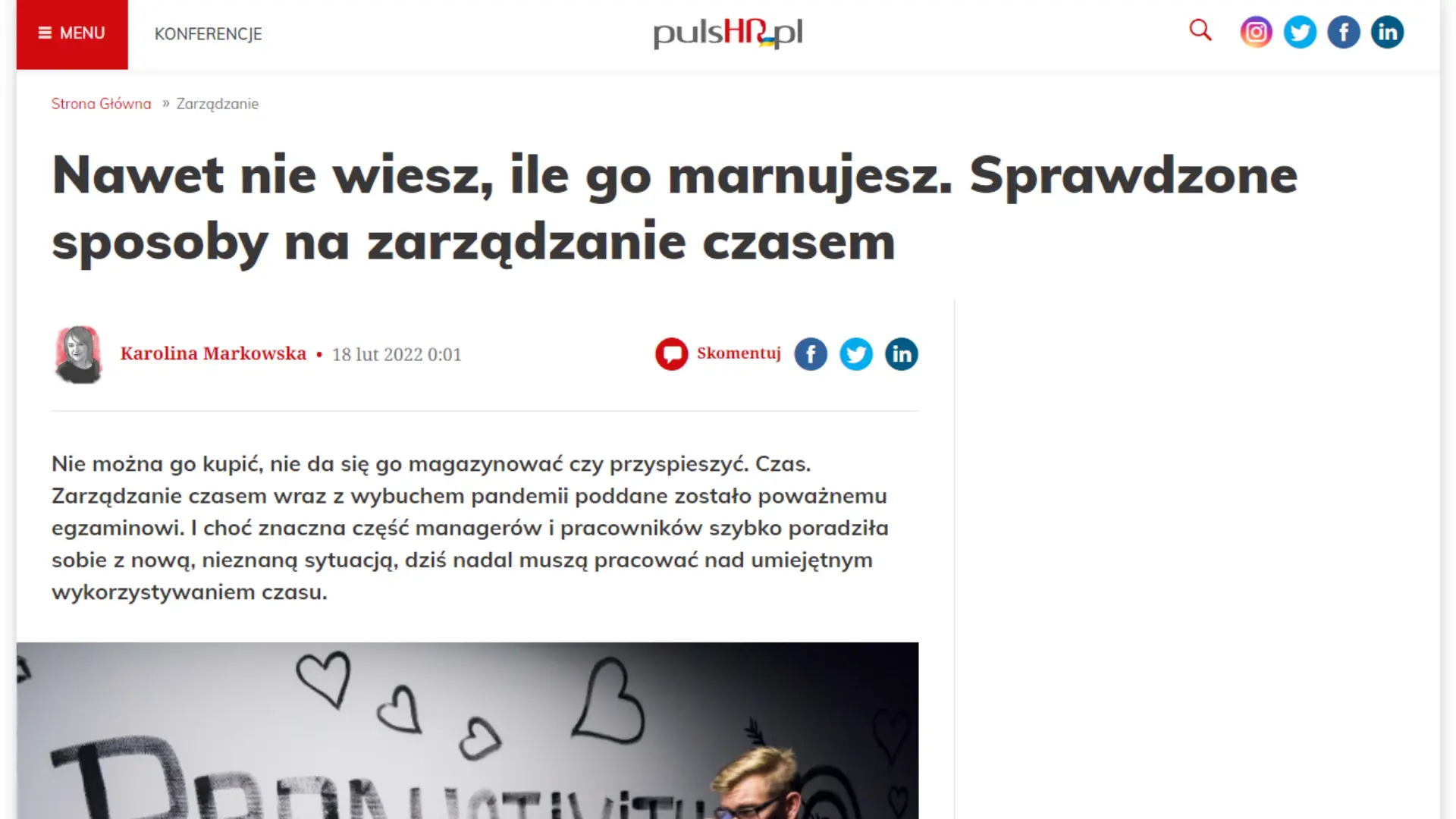 PulsHR - Nawet nie wiesz, ile go marnujesz. Sprawdzone sposoby na zarządzanie czasem