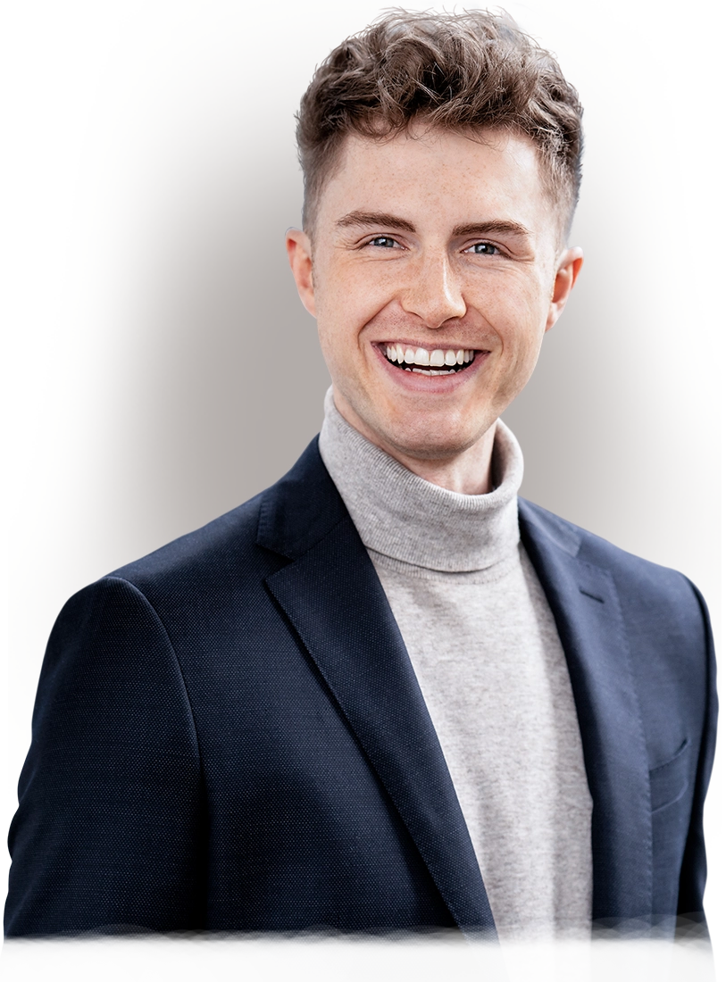 grafika uśmiechniętego mężczyzny