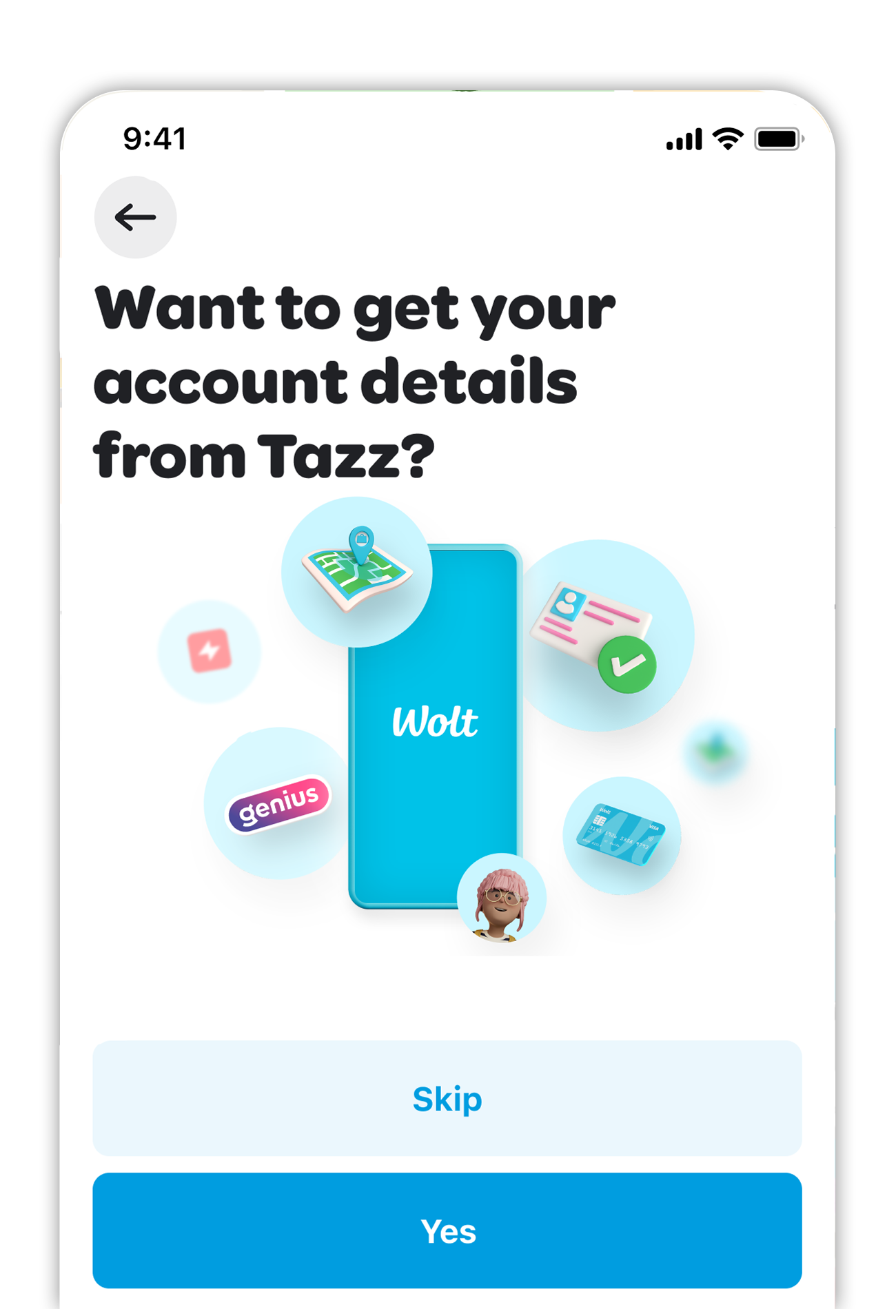 Dorești să migrezi detaliile contului tău din Tazz?