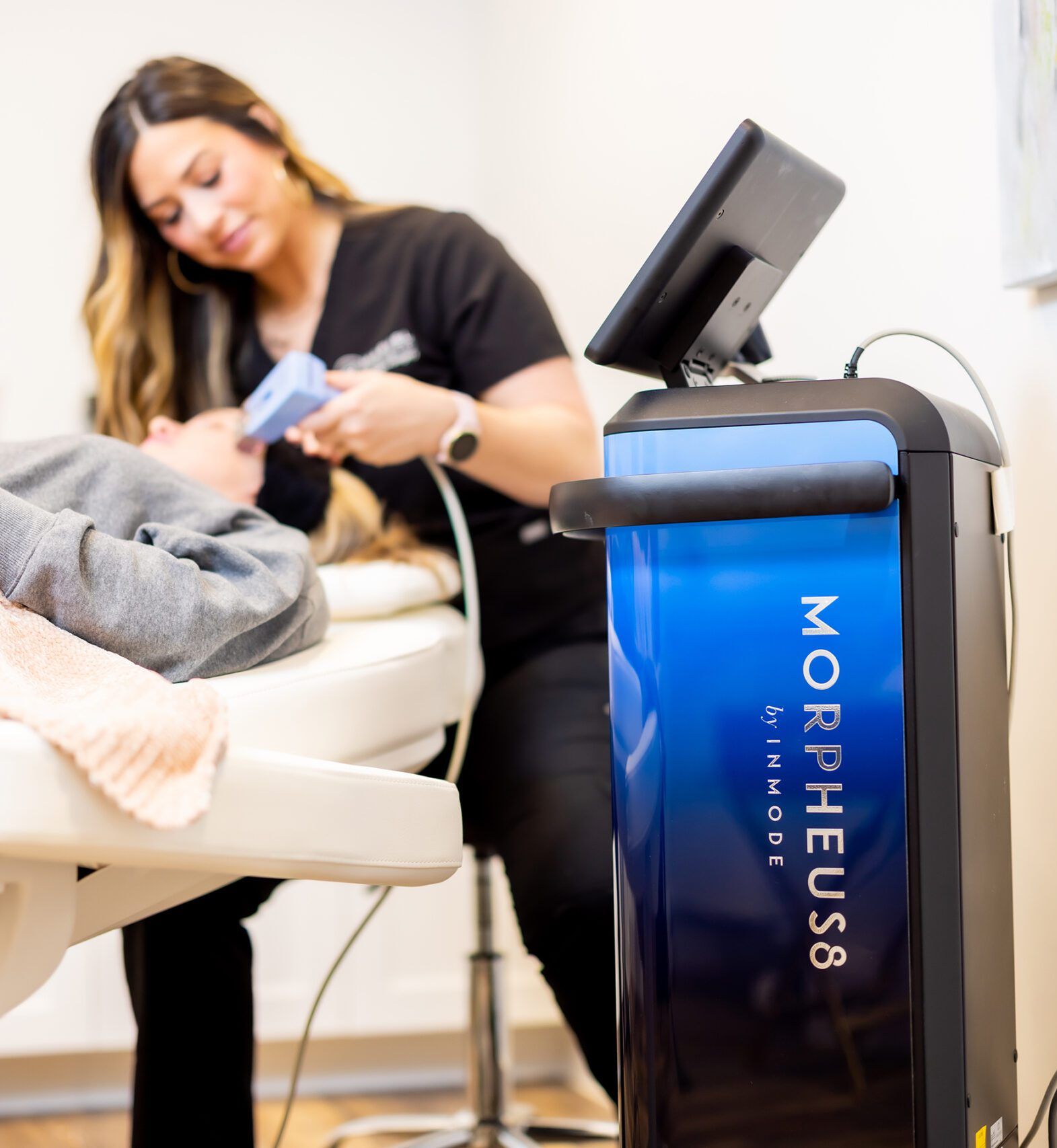 rf microneedling patient at Marvel Cosmetic Medspa