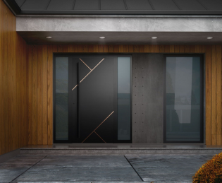 Drzwi zewnętrzne na wymiar – pomiar i montaż przez specjalistów | Salony Fachowiec Kraków Drzwi zewnętrzne wykonane na wymiar w nowoczesnym domu – dopasowane i profesjonalnie zamontowane