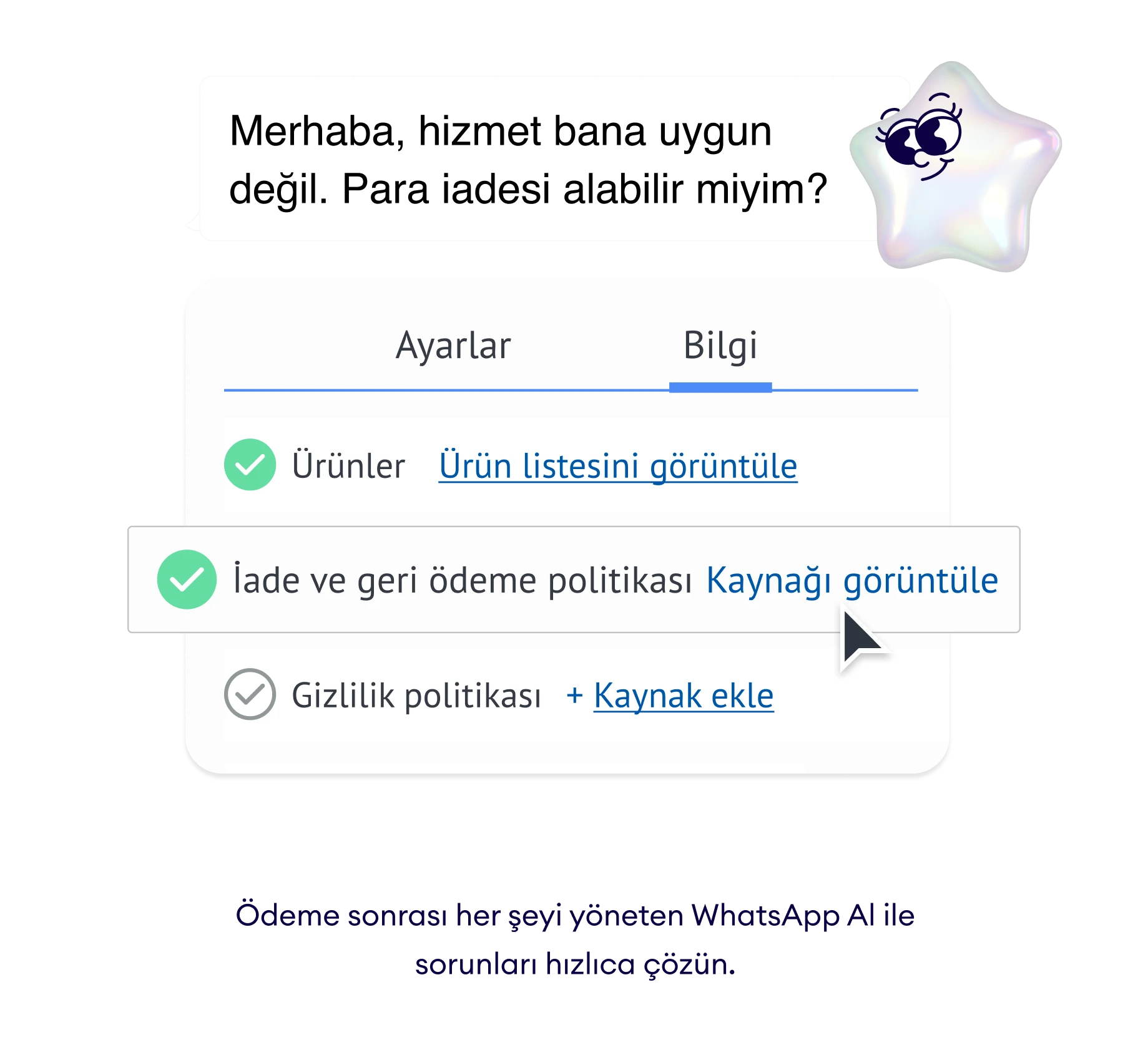 Satış sonrası karmaşayı yatıştırın