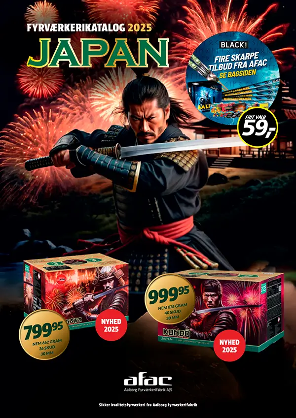 AFAC Japan fyrv&aelig;rkerikatalog 2025 2026