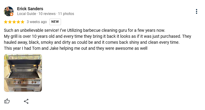 Erick Review - Phoenix Grill Cleaning
